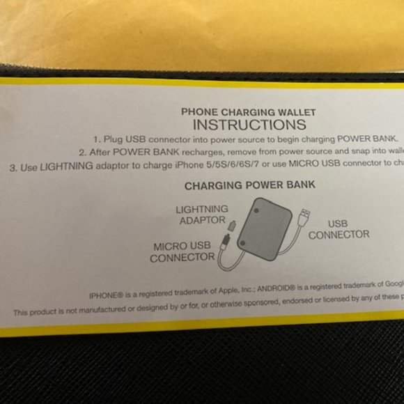 NWT - Liz Claiborne Universal Phone Charging Wallet/Wristlet For iPhone/Android - Picture 8 of 12